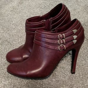 Burgundy Booties
